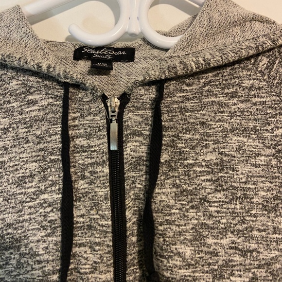 Grey Zip Hoodie Sweater - Picture 2 of 5